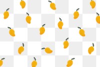 PNG mango background, transparent cute pattern