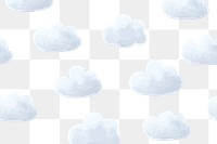 PNG cloud pattern, background transparent
