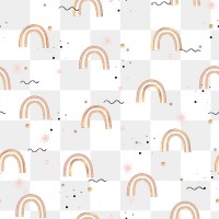 Rainbow pattern PNG transparent background