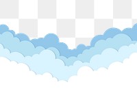 Clouds png transparent background, 3d collage sticker