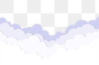 Clouds png, transparent background, 3d collage element