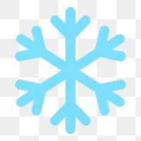 Snowflake png flat sticker collage, transparent clipart