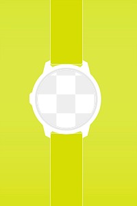 Smartwatch png screen mockup, health tracker device illustration