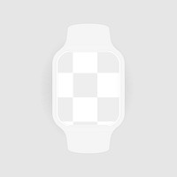 Smartwatch png, transparent screen mockup, health tracker device illustration