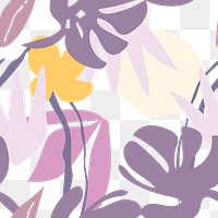 Purple pattern png sticker, transparent background