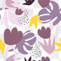 Purple seamless pattern png sticker, transparent background