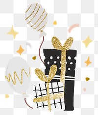Present box PNG sticker, celebration illustration