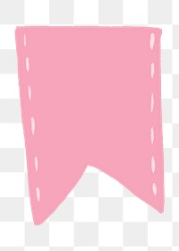 Pink banner PNG sticker graphic
