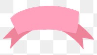 Pink banner PNG sticker graphic