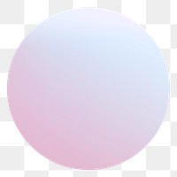 Circle png sticker geometric shape, pink gradient flat clipart 