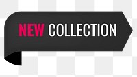 New collection png label sticker, shopping transparent clipart