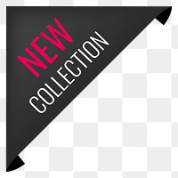 New collection png label sticker, shopping transparent clipart