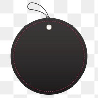 Shopping badge png sticker, black printable clipart design