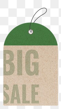 Big sale png badge sticker, shopping clipart transparent