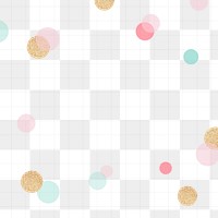 Cute grid png frame, colorful sparkly bokeh in pastel design