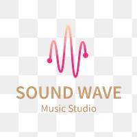 Music studio logo png, business branding design