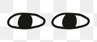 Eye png, simple line art