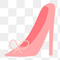 Pink high heels png sticker collage element