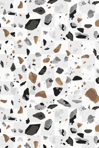  Terrazzo pattern png, transparent background, abstract design