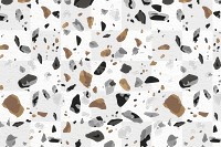 Terrazzo pattern png, aesthetic transparent background, abstract earth tone design