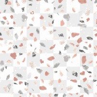 Pastel Terrazzo pattern png, transparent background, abstract design