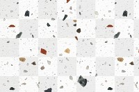 Terrazzo pattern png, aesthetic transparent background, abstract earth tone design