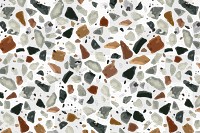  Terrazzo pattern png, transparent background, abstract design