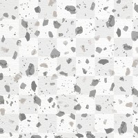 Terrazzo pattern png, aesthetic transparent background, abstract gray design