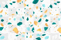 Colorful Terrazzo pattern png, transparent background, abstract design