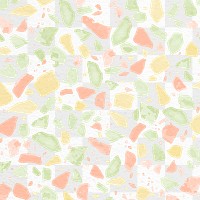 Terrazzo pattern png, aesthetic transparent background, abstract pastel design