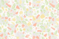 Terrazzo pattern png, aesthetic transparent background, abstract pastel design