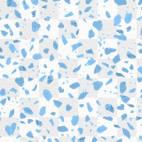 Terrazzo pattern png, aesthetic transparent background, abstract blue design