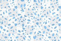 Terrazzo pattern png, aesthetic transparent background, abstract blue design