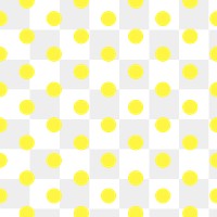 Yellow pattern background png transparent, cute polka dot