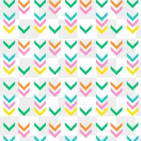 Cute png transparent background, chevron pattern in colorful design