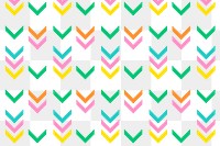 Tribal pattern background png transparent, colorful zigzag, creative design