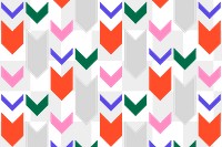 Abstract png transparent background, colorful arrow pattern in creative design