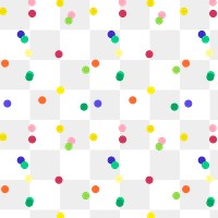 Cute png transparent background, polka dot pattern  