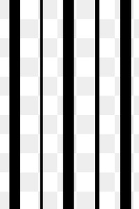 Abstract png transparent background, black striped pattern