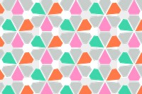 Triangle background png transparent, abstract geometric pattern, colorful design