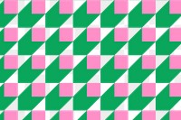 Abstract green background png transparent, geometric pattern in pink