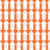 Arrow pattern background png transparent, orange abstract  design