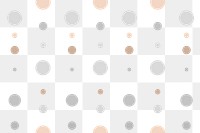 Cream background png transparent, polka dot pattern in beige