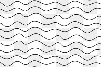 Wavy pattern png, transparent background, doodle ink design