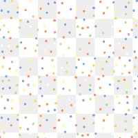 Polka dot pattern png, transparent background, colorful simple design