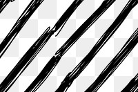 Brush pattern png, transparent background, simple ink design