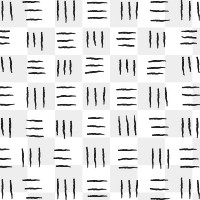 Lined doodle pattern png, transparent background, simple ink design