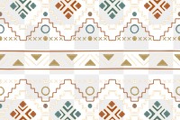 Ethnic pattern png transparent background, brown  geometric design