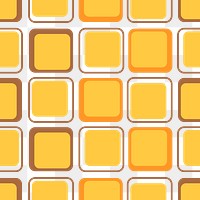 Seamless pattern png transparent background, abstract 60s yellow design