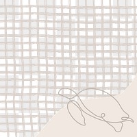 Png turtle background, beige grid, transparent design